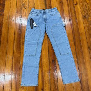 Represent Clo Double Knee Carpenter Painter Blue Denim Jean Pant Men's 30 (NWT)